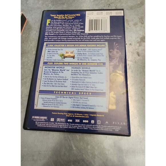 Monsters, Inc. (DVD, 2002, 2-Disc Set, Collectors Edition) - Picture 2 of 3